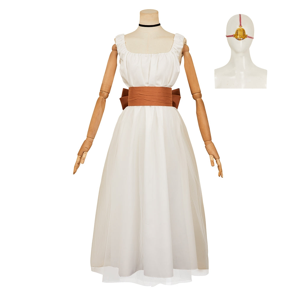 The Ugly Stepsister 2025 Elvira Women White Dress Carnival Halloween Cosplay Costume