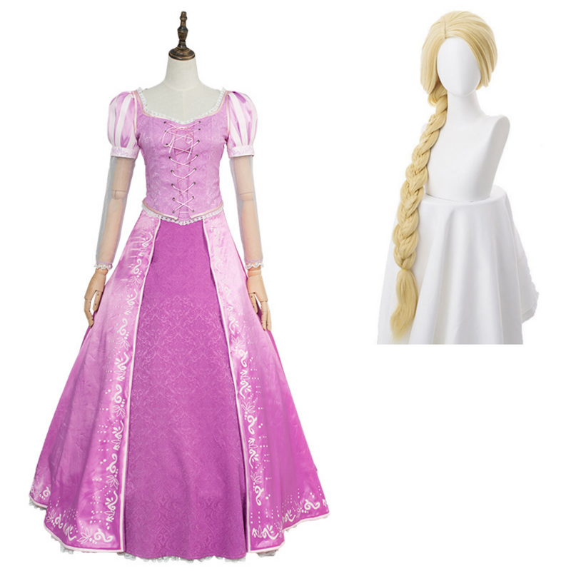 Rapunzel Pink Dress Halloween Carnival Suit Cosplay Costume