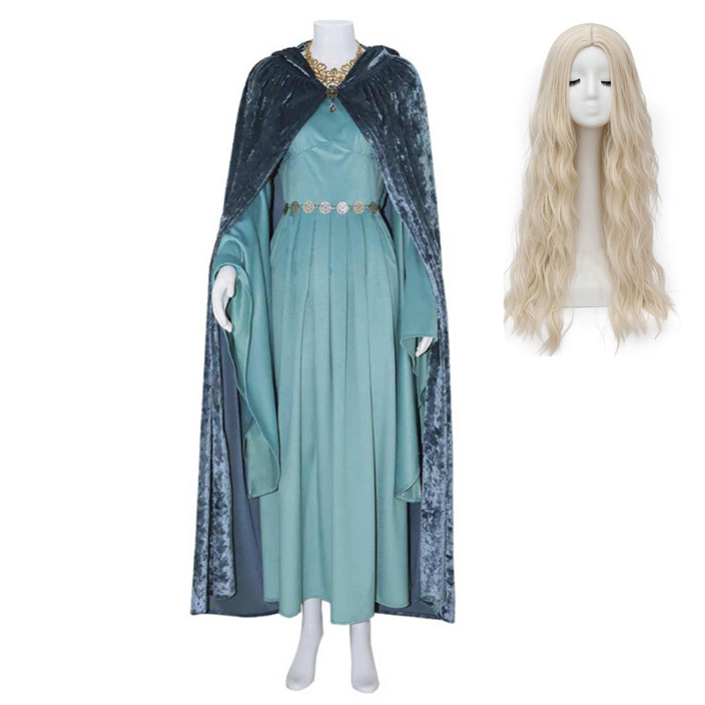 The Lord Of The Rings Galadriel Women Dress With Cloak Party Carnival Halloween Cosplay Costume The Lord Of The Rings Galadriel Women Dress With Cloak Party Carnival Halloween Cosplay Costume