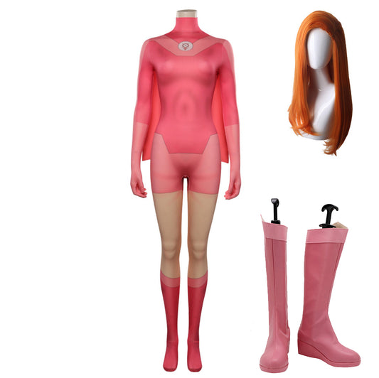 Invincible Atom Eve Cosplay Costume Jumpsuit Cloak Outfits Halloween Carnival Suit