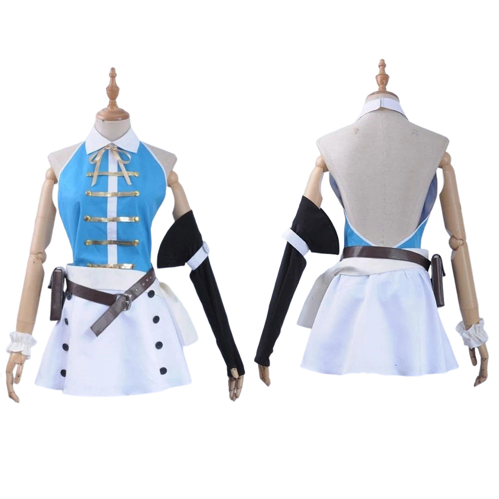 Lucy Blue Dress Outfits Full Set Cosplay Costume Lucy Blue Dress Outfits Full Set Cosplay Costume