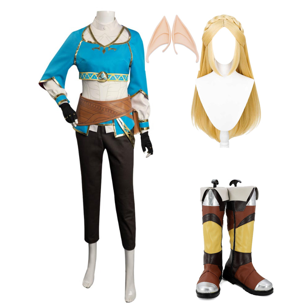 princess zelda fancy dress Breath of the Wild Princess Zelda Cosplay Evening Dress Costume Top Level