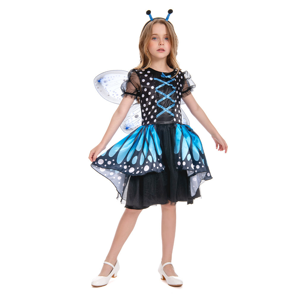 green emerald velvet dress Dreamy Sky Fairy Dress for Girls