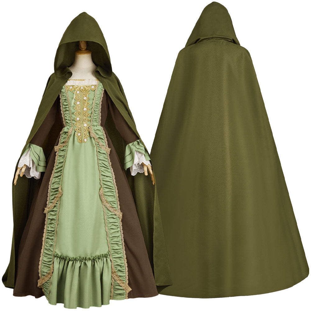 Agatha All Along Rio Vidal Women Green Dress Carnival Halloween Cosplay Costume Agatha All Along Rio Vidal Women Green Dress Carnival Halloween Cosplay Costume