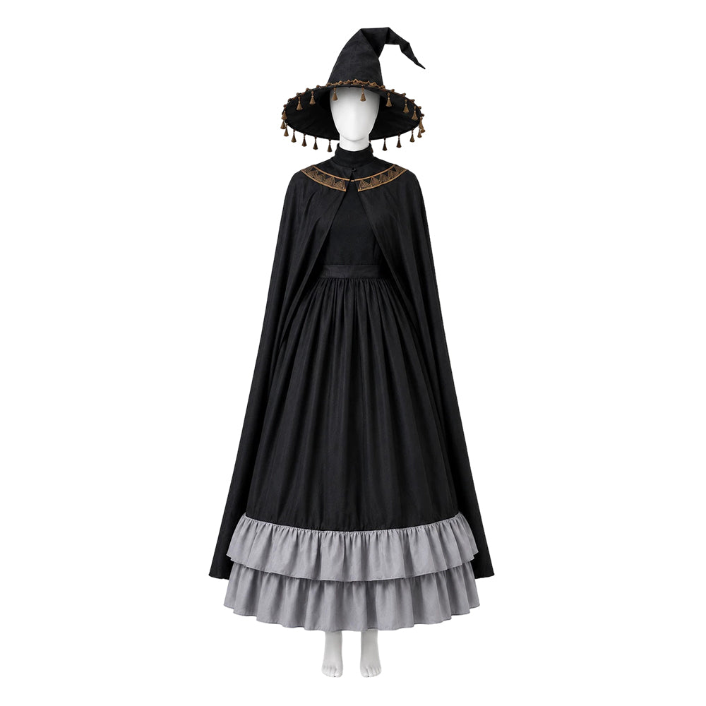 black dress for witch costume Xpluswear Design Plus Size Halloween Gothic Velvet Witches Maxi (Without Gloves)Ships 24h incantations and powerful amulets KatchOn Gothic Witch Costume -