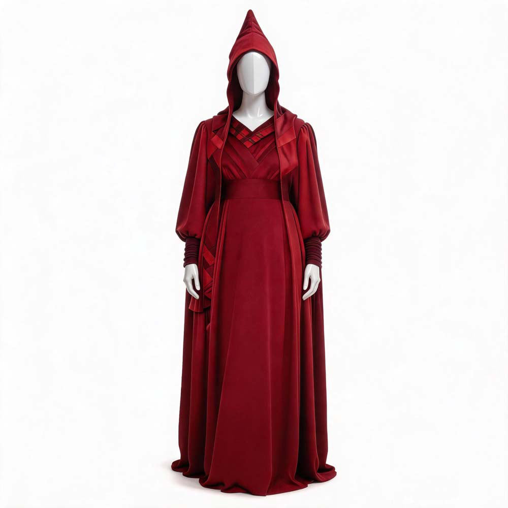 Cosplay Costume Mother Talzin Dark Sister Robe Dress Set Red Women Halloween Carnival Party Outfits