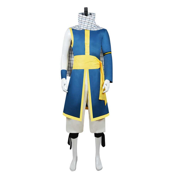 Fairy Tail: 100 Years Quest 2024 Anime Natsu Dragneel Blue Outfit Party Carnival Halloween Cosplay Costume