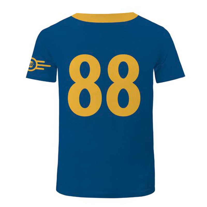 Fallout TV Vault 88 Dweller Blue T-shirt Party Carnival Halloween Cosplay Costume