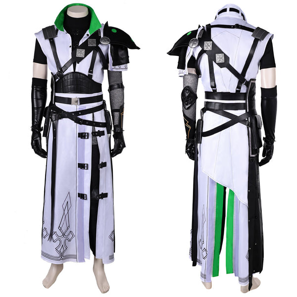 Final Fantasy Game Cloud Strife White Costume Party Carnival Halloween Cosplay Costume