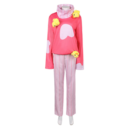 Hazbin Hotel Season 2 Lucifer Morningstar Pink Sweater Fullset Pajamas Men Halloween Carnival Party Cosplay Costume