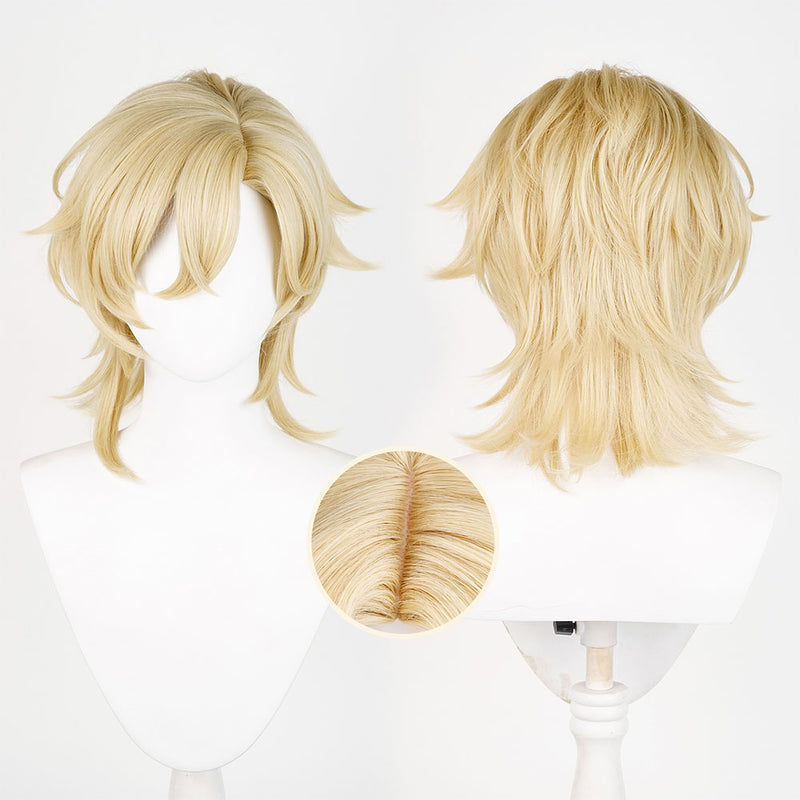 Honkai: Star Rail Game Aventurine Cosplay Wig Heat Resistant Synthetic Hair Carnival Halloween Party Props