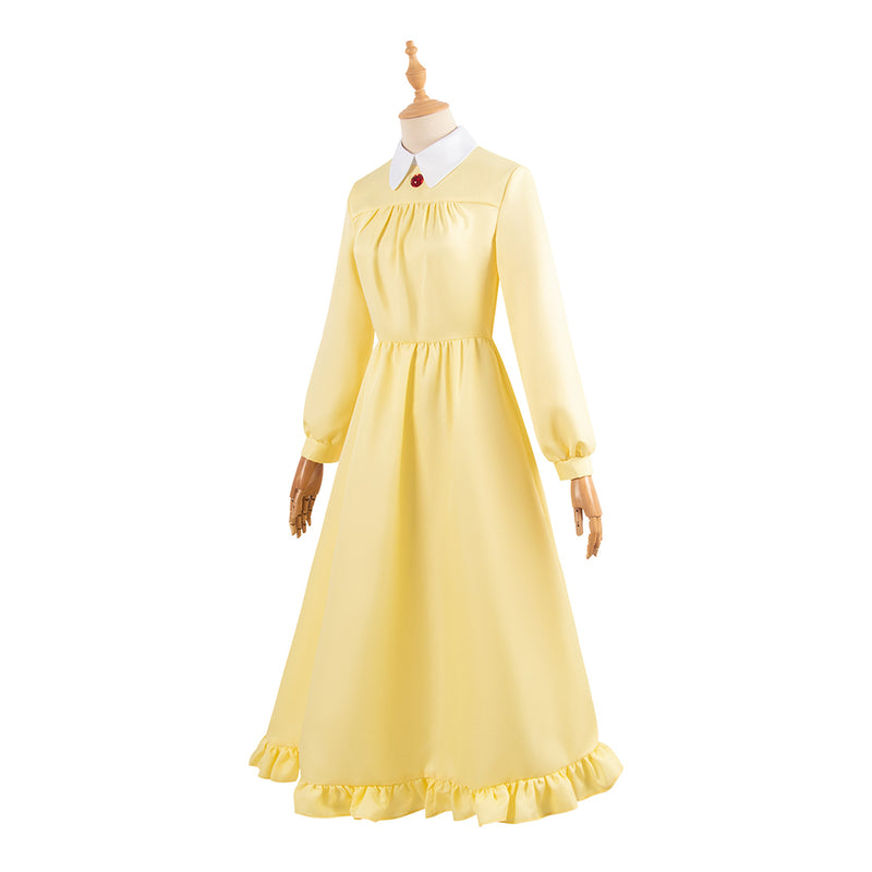 Howl's Moving Castle Anime Sophie Hatter Women Yellow Dress Party Carnival Halloween Cosplay Costume