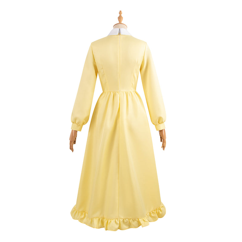Howl's Moving Castle Anime Sophie Hatter Women Yellow Dress Party Carnival Halloween Cosplay Costume