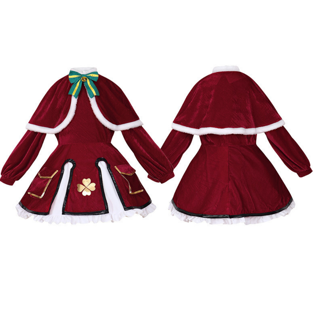 Genshin Impact Klee Christmas Outfits Party Carnival Halloween Cosplay  Costume