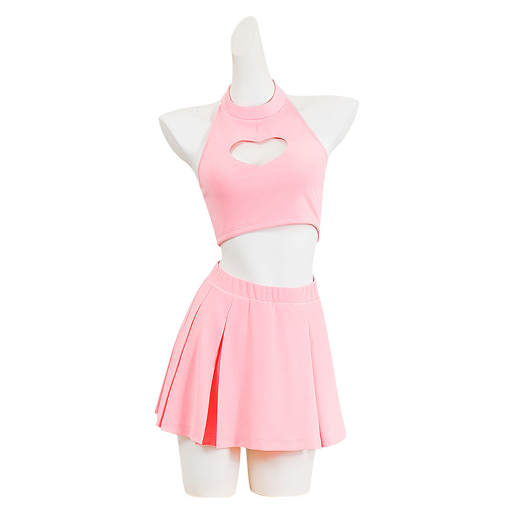 misa amane pink dress misa's pink heart outfit  this is my new favorite comfy cosplay :3 I got  a bunch of new fabric recently, hoping to start on a new cosplay very soon   -