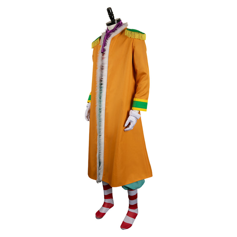One Piece Anime Buggy Yellow Outfit Party Carnival Halloween Cosplay Costume