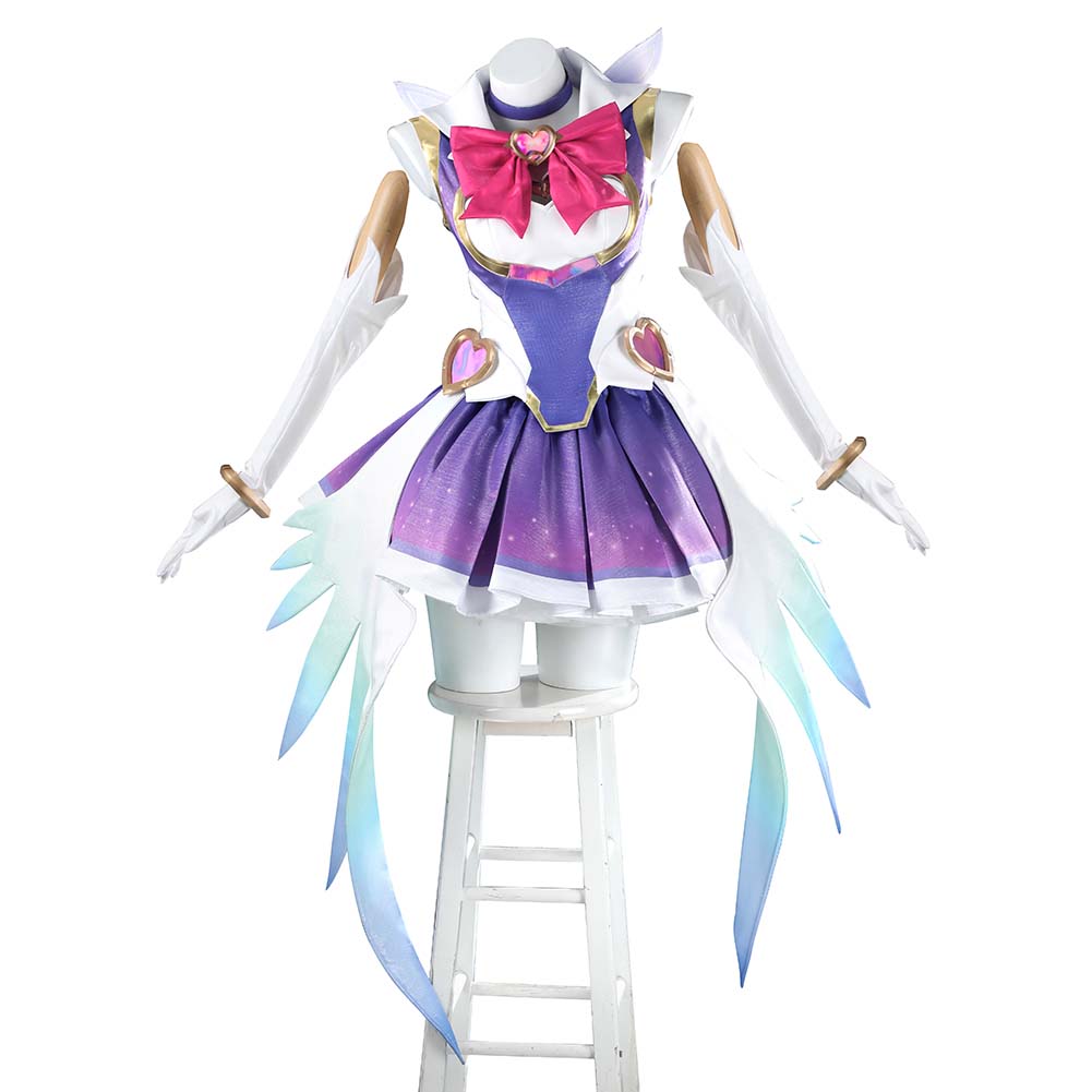 OW Kiriko Women Magic Girls Purple Dress Outfit Carnival Halloween Cosplay Costume
