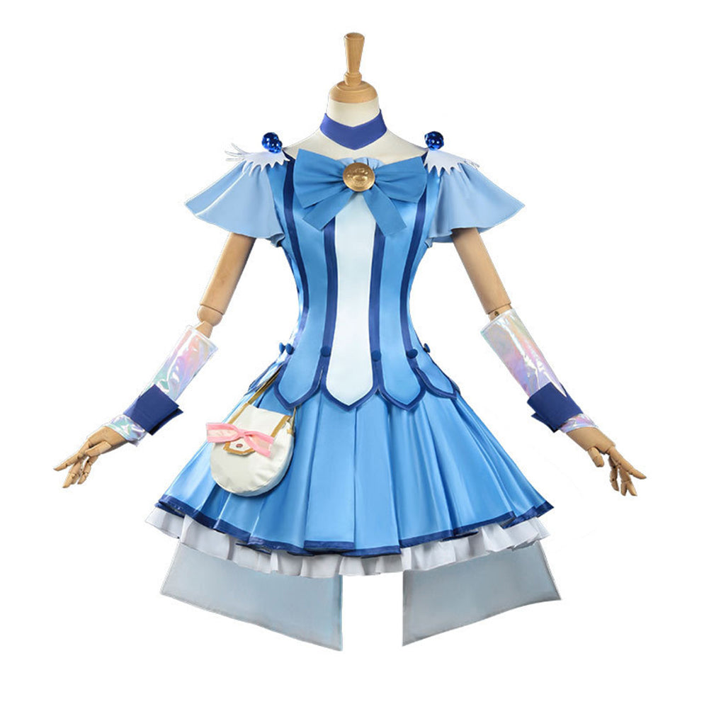 Pretty Cure Aoki Reika Outfit Women Halloween Carnival Party Cosplay Costume