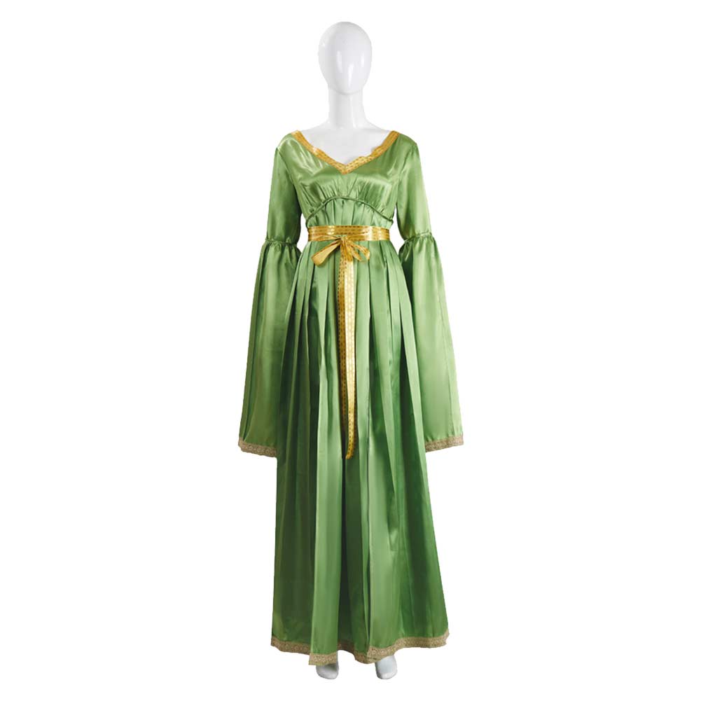 Princess Leia Women Green Wedding Dress Carnival Halloween Cosplay Costume