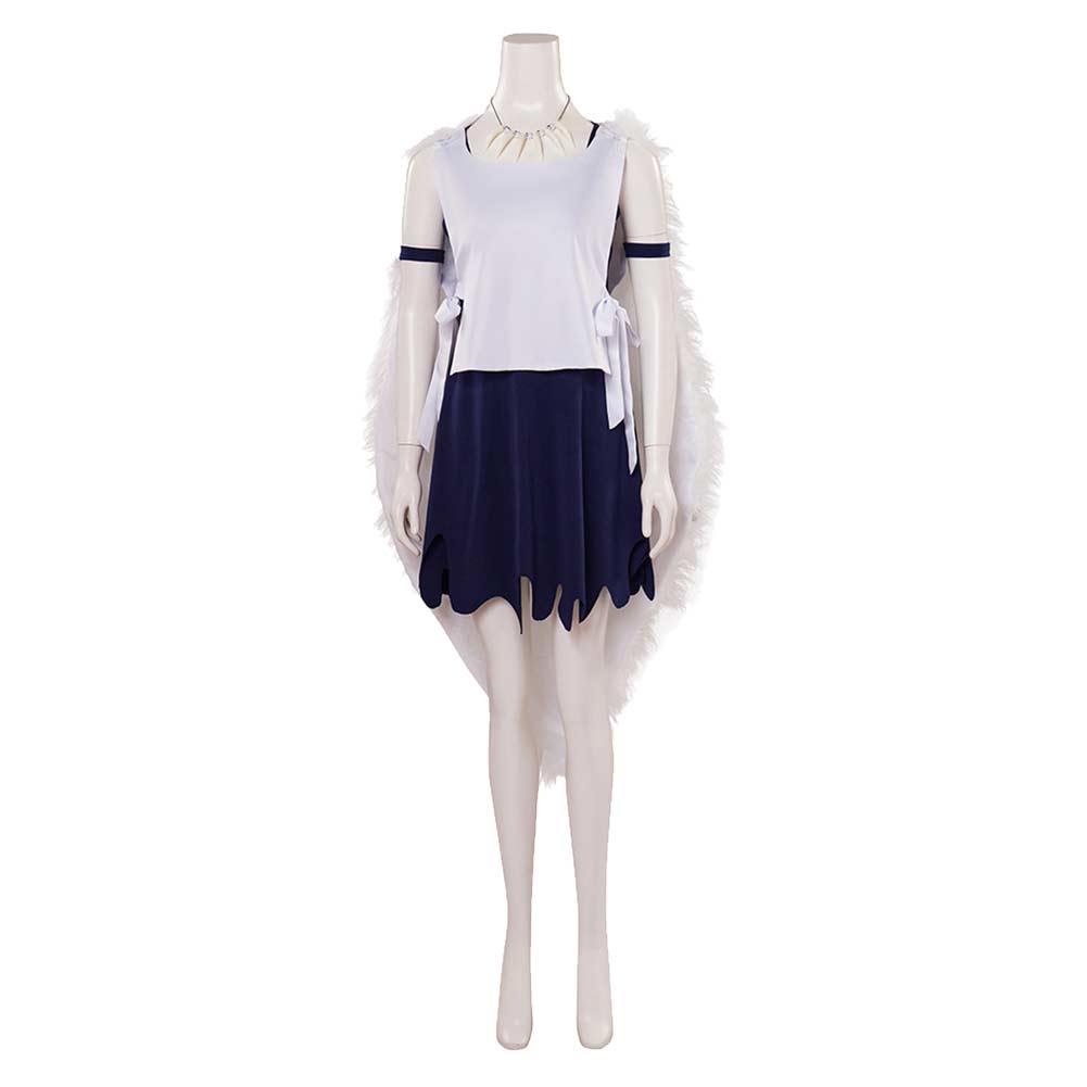 princess mononoke dress San Women White Outfit Carnival Halloween Cosplay Costume Size:76