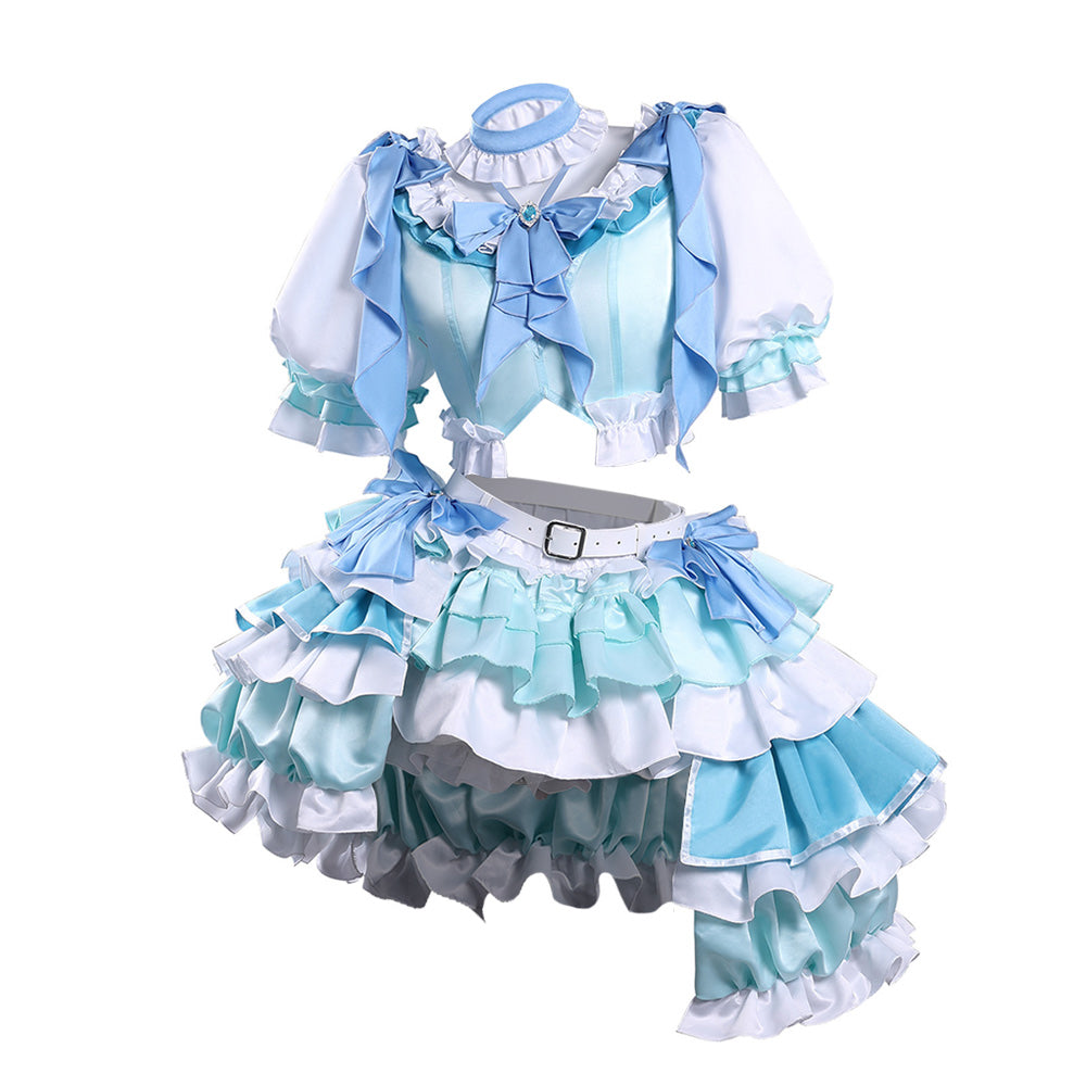 Robe Lolita Pastel Goth JSK-71-1 Bleu Orchestre - Thème Magie, Ours, Lapin - Taille Unique