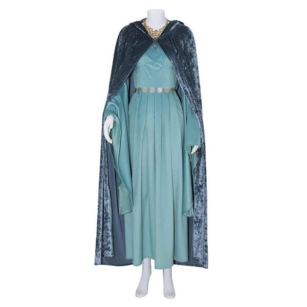 The Lord of the Rings Movie Galadriel Women Dress With Cloak Party Carnival Halloween Cosplay Costume