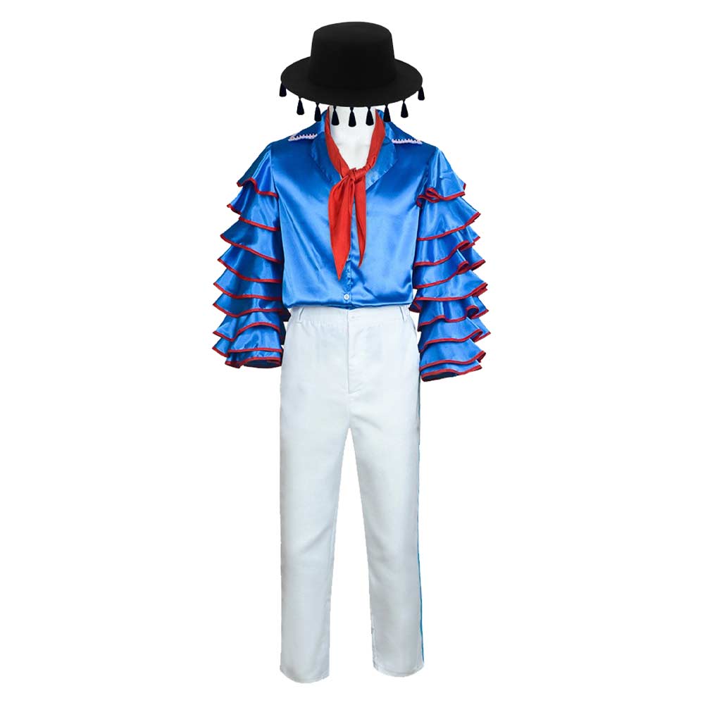 strapless open back dress The Mask Jim Carrey Stanley Ipkiss Blue Outfit Party Carnival Halloween Cosplay Costume