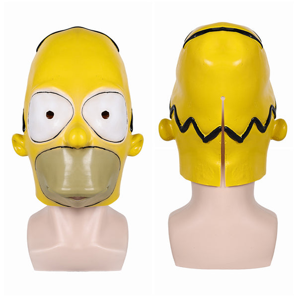 The Simpsons TV Homer Jay Simpson Mask Helmet Cosplay Accessories Halloween Party Costume Props