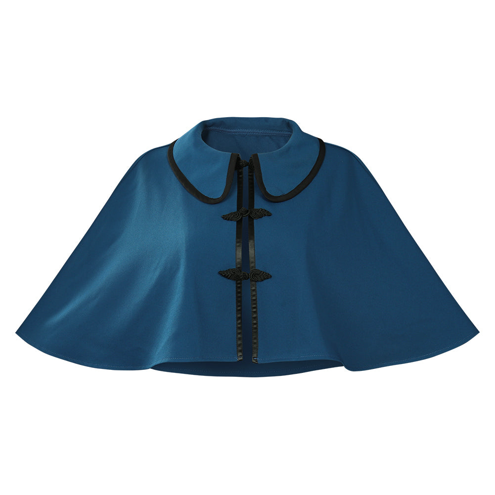 enola holmes 2 blue dress Enola Holmes 2 2022 Millie Bobby Blue Jacket