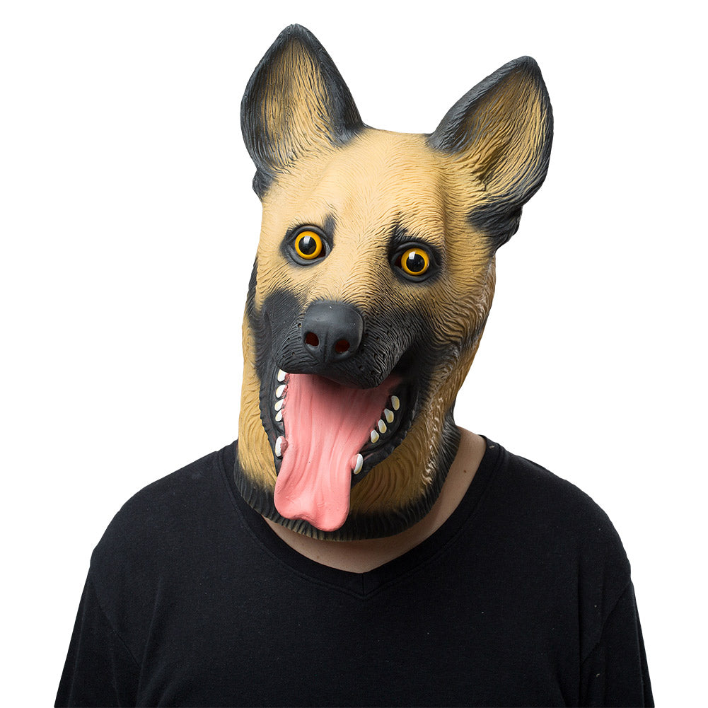 German Shepherd Dog Mask Halloween Costume Latex Head Mask Eagles