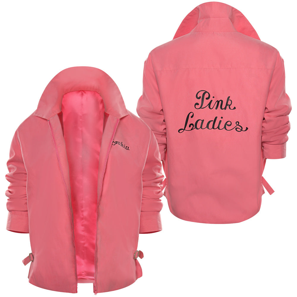 Grease: Rydell High-Pink Lady Cosplay Costume Outfits Halloween Carnival Party Suit Grease: Rydell High-Pink Lady Cosplay Costume Outfits Halloween Carnival Party Suit