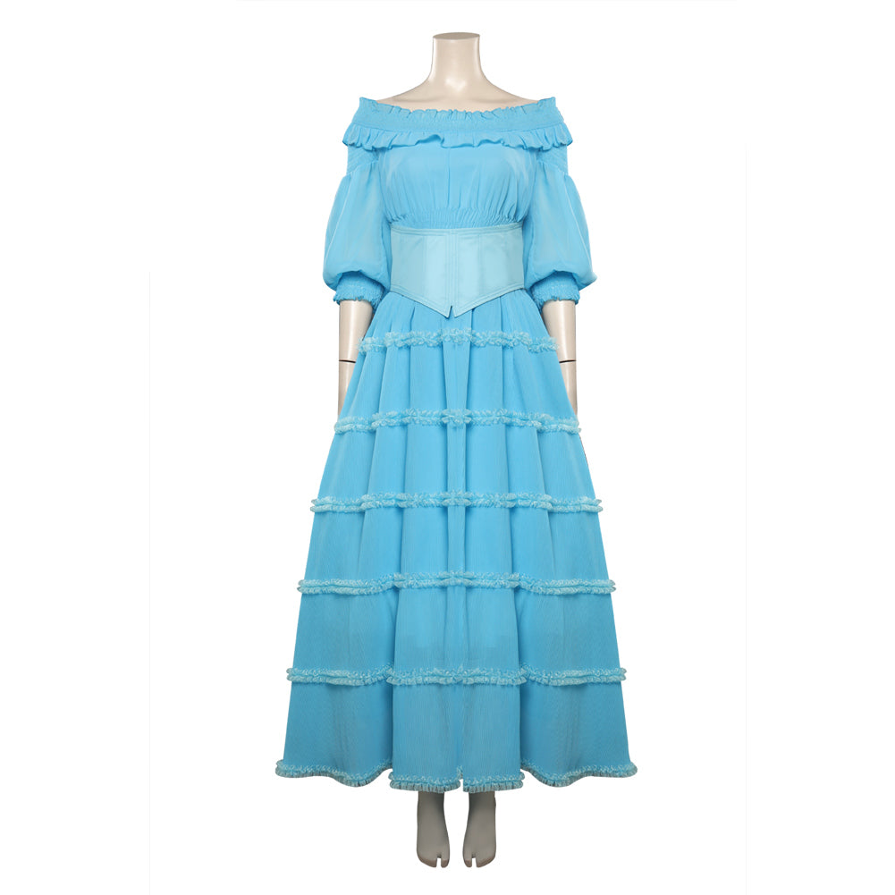 2023 Ariel Blue Dress Cosplay Costume Outfits Halloween Carnival Suit 2023 Ariel Blue Dress Cosplay Costume Outfits Halloween Carnival Suit