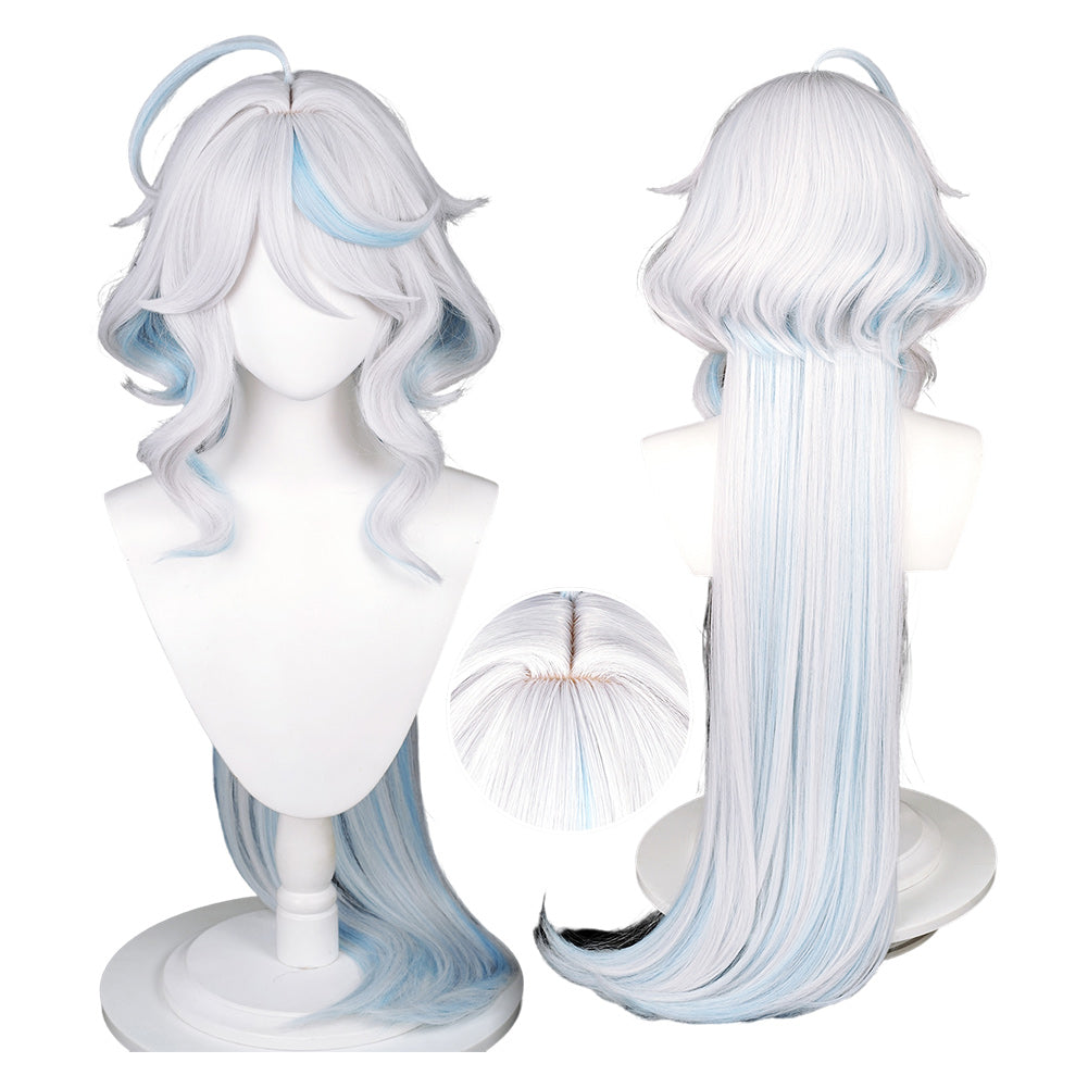 FONTAINE ウィッグ Genshin Impact Furina de Fontaine Focalors Cosplay Wig Halloween