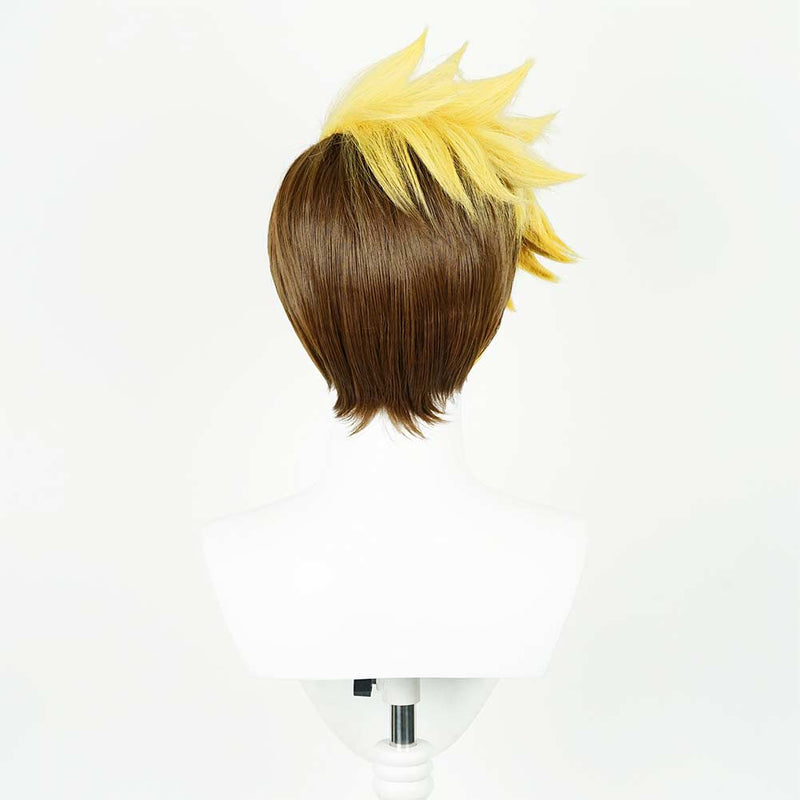 Vash the Stampede Cosplay Wig Heat Resistant Synthetic Hair Carnival Halloween Party Props