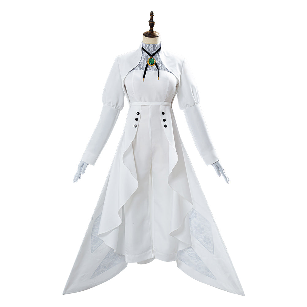 violet evergarden dress design Violet Evergarden Violet Evergarden White Formal Cosplay Costume
