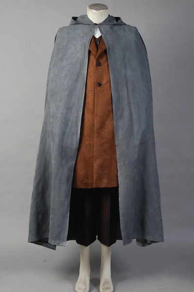 The Lord of the Rings Frodo Baggins Cosplay Costume Cape Coat