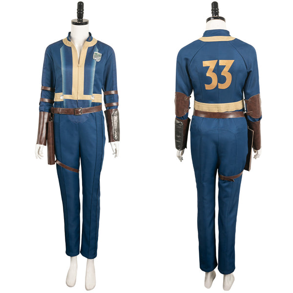 Fallout TV Lucy Women Bule Suit Party Carnival Halloween Cosplay Costume
