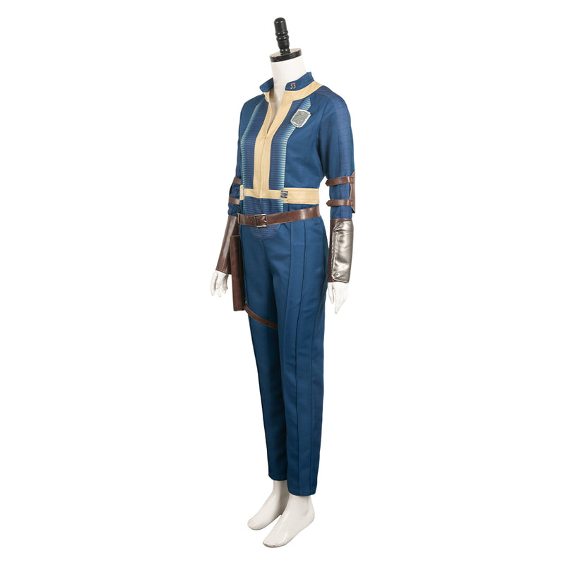 Fallout TV Lucy Women Bule Suit Party Carnival Halloween Cosplay Costume