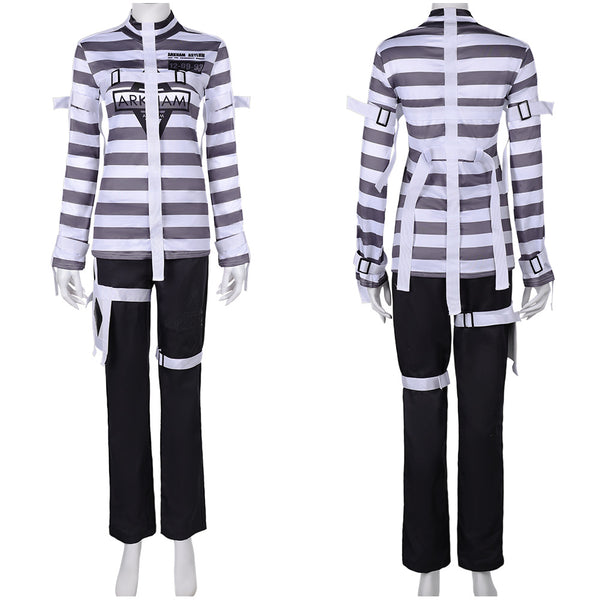 Suicide Squad: Kill the Justice League Game Harley Quinn Women Prison Uniform Cosplay Costume