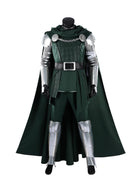Cosplay Costume Doctor Doom Deluxy Premium Version Set Green Men Halloween Carnival Party Outfits