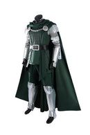 Cosplay Costume Doctor Doom Deluxy Premium Version Set Green Men Halloween Carnival Party Outfits