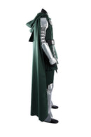 Cosplay Costume Doctor Doom Deluxy Premium Version Set Green Men Halloween Carnival Party Outfits