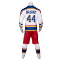 Cosplay Costume Garrett Graham Off Campus (2026) Hockey Jersey Uniform White Men Halloween Carnival Party Outfits