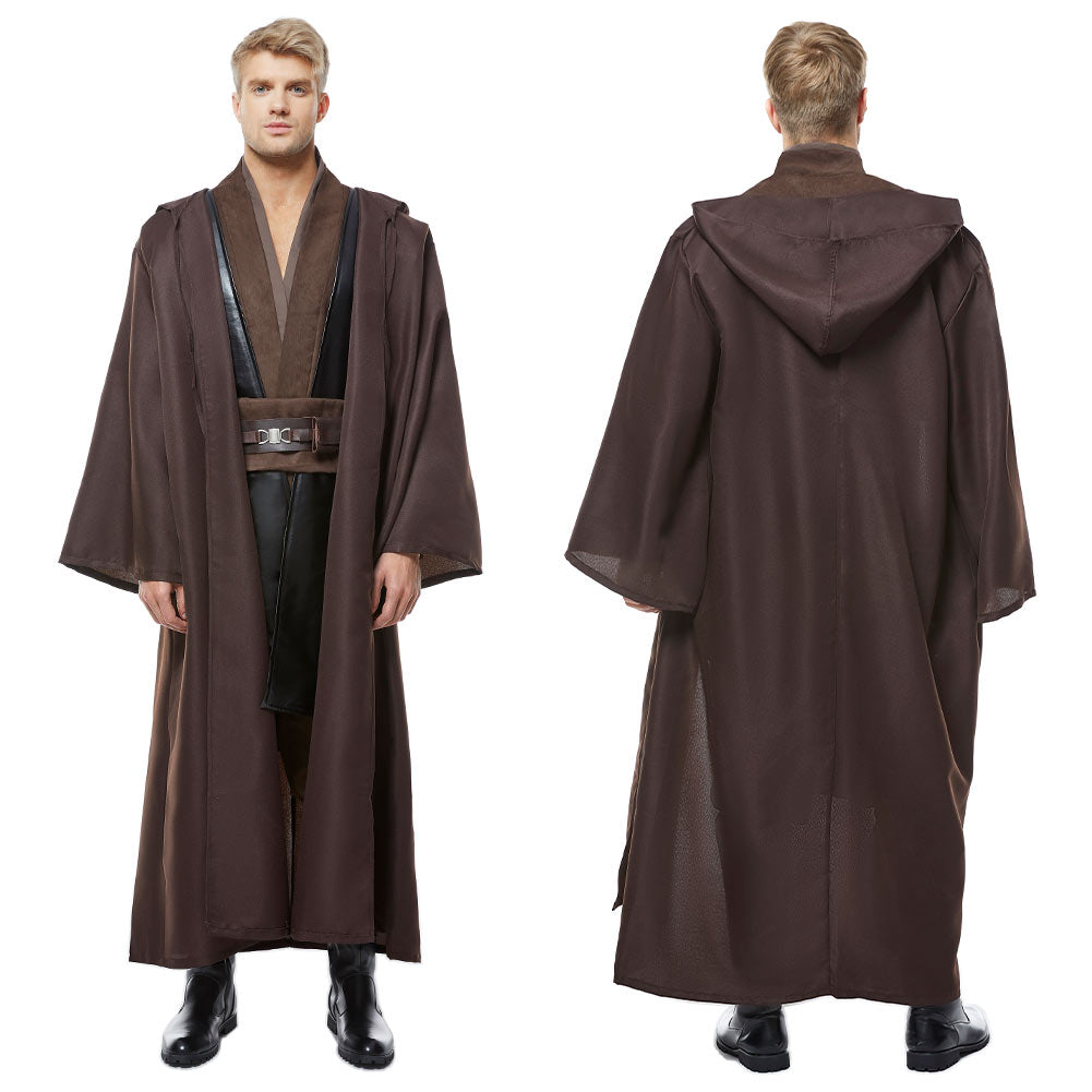 Anakin Skywalker Jedi Robe Costume Outfit Full Set Halloween Cosplay C