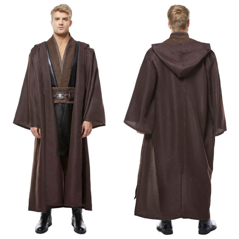 Anakin Skywalker Jedi Robe Costume Outfit Full Set Halloween Cosplay Costume