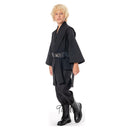 Kids Jedi Costume for Anakin Skywalker Cosplay Tunic Hooded Robe Outfit Black Version