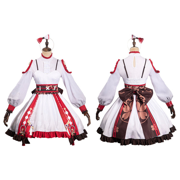 Genshin Impact Yae Miko Original Design Lolita Cosplay Costume Halloween Carnival Suit