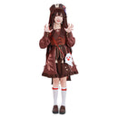Genshin Impact Original Design Hutao Lolita Dress Cosplay Costume Outfits