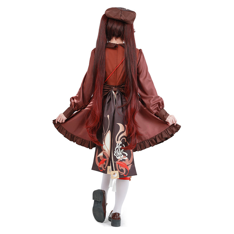 Genshin Impact Original Design Hutao Lolita Dress Cosplay Costume Outfits