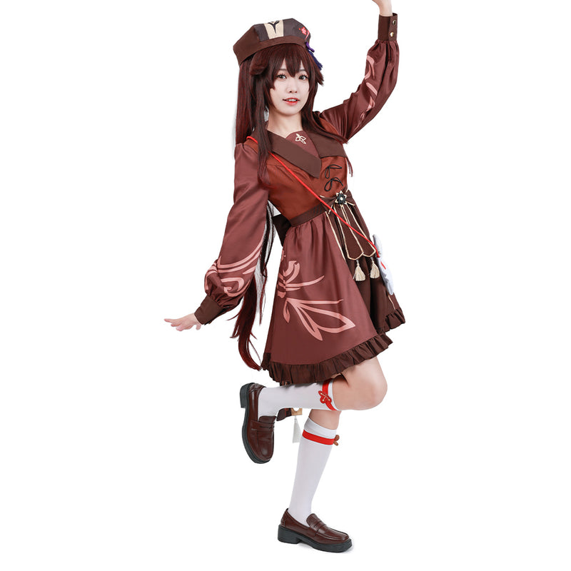 Genshin Impact Original Design Hutao Lolita Dress Cosplay Costume Outfits